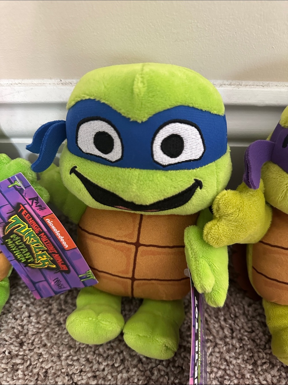 NWT Turtle Tots Teenage Mutant Ninja Turtles Plush Toys - Picture 4 of 5